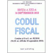 CODUL FISCAL 16 SEPTEMBRIE 2010