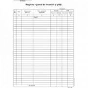Registru jurnal de incasari si plati, A4, tipar fata/verso, 100 file/carnet