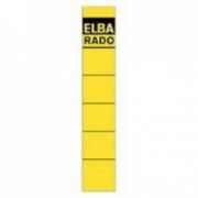 Etichete autoadezive pt. bibliorafturi, 34 x 190mm, galben, 10 buc/set, ELBA