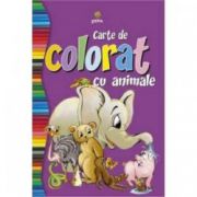 Carte de colorat cu animale