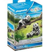 Playmobil Family Fun, Large Zoo - Panda cu pui