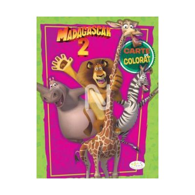 Madagascar 2. Carte de colorat